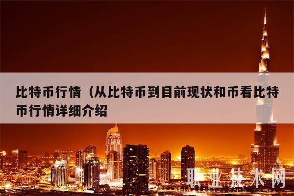 比特币行情（从比特币到目前现状和币看比特币行情详细介绍-第1张图片-交易所
